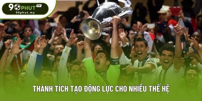 Thành tích tạo động lực cho nhiều thế hệ
