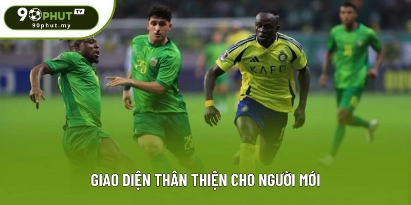 Giao diện thân thiện cho người mới